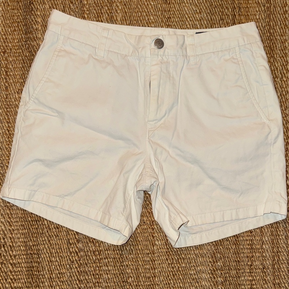 Bonobos Men's White Flat Front Shorts
